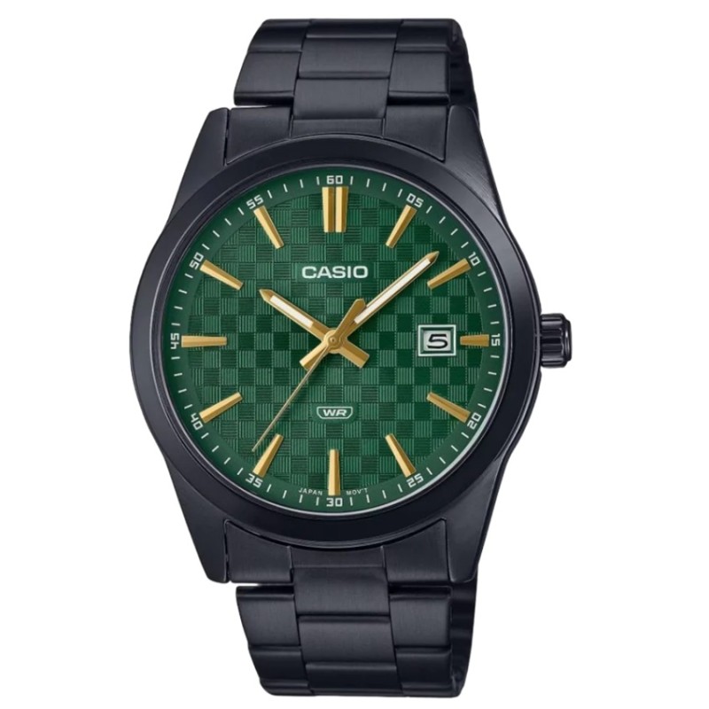 CASIO COLLECTION Mod. DATE - CARBON LOOK - GREEN MTP-VD03B-3AUDF